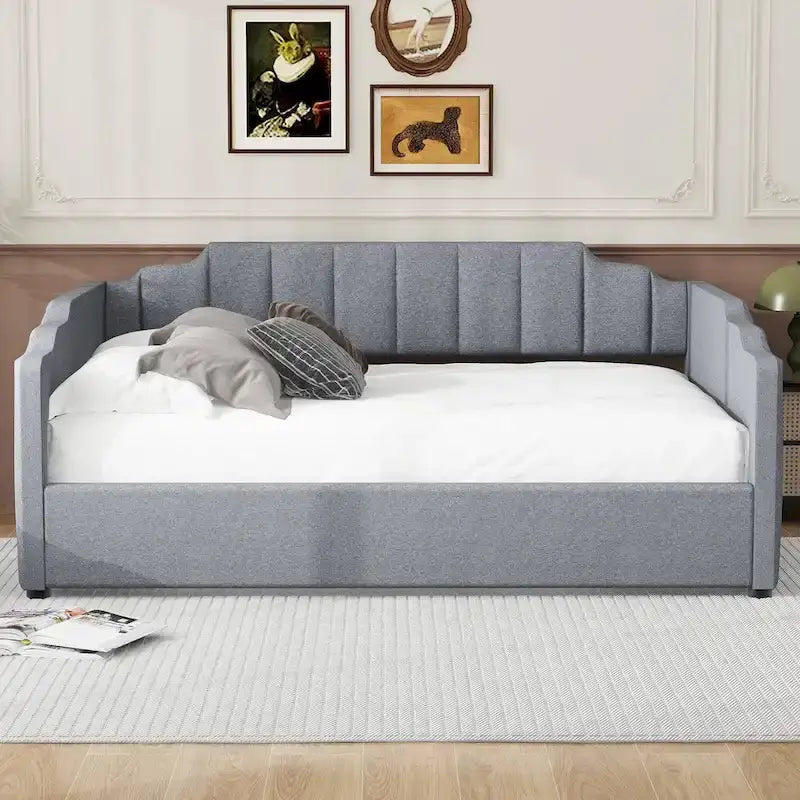 Full-Size Upholstered Daybed with Underbed Storage
