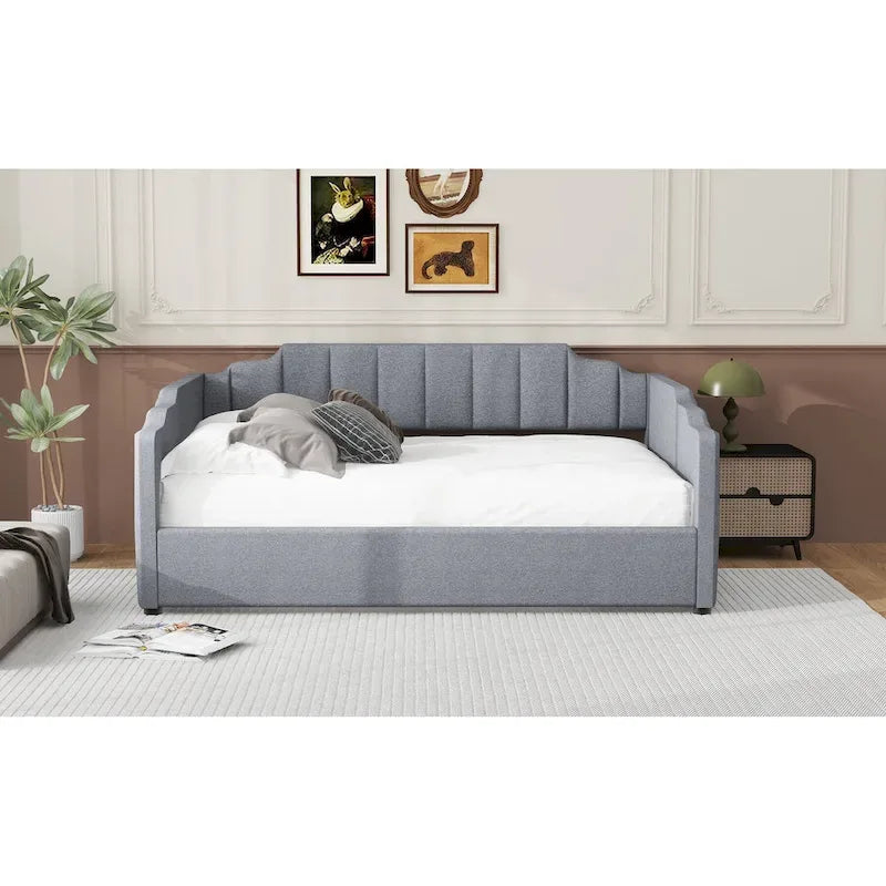 Full-Size Upholstered Daybed with Underbed Storage