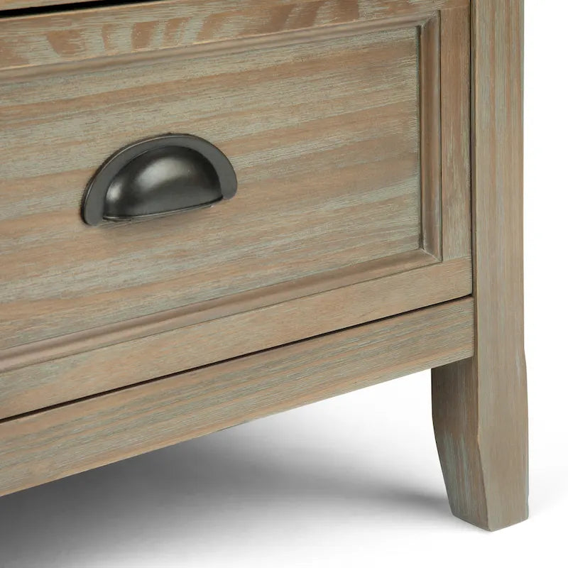 42-Inch Übergangsbank für den Eingangsbereich aus Massivholz mit Schubladen