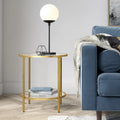 Round Glass Side Table