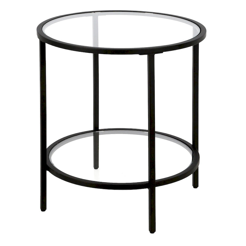 Round Glass Side Table