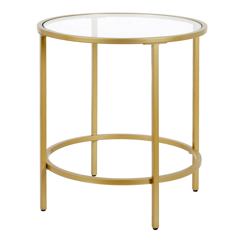 Round Glass Side Table