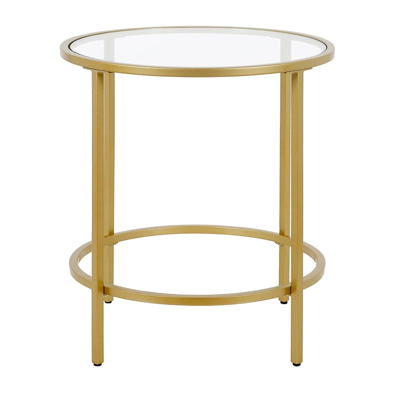 Round Glass Side Table
