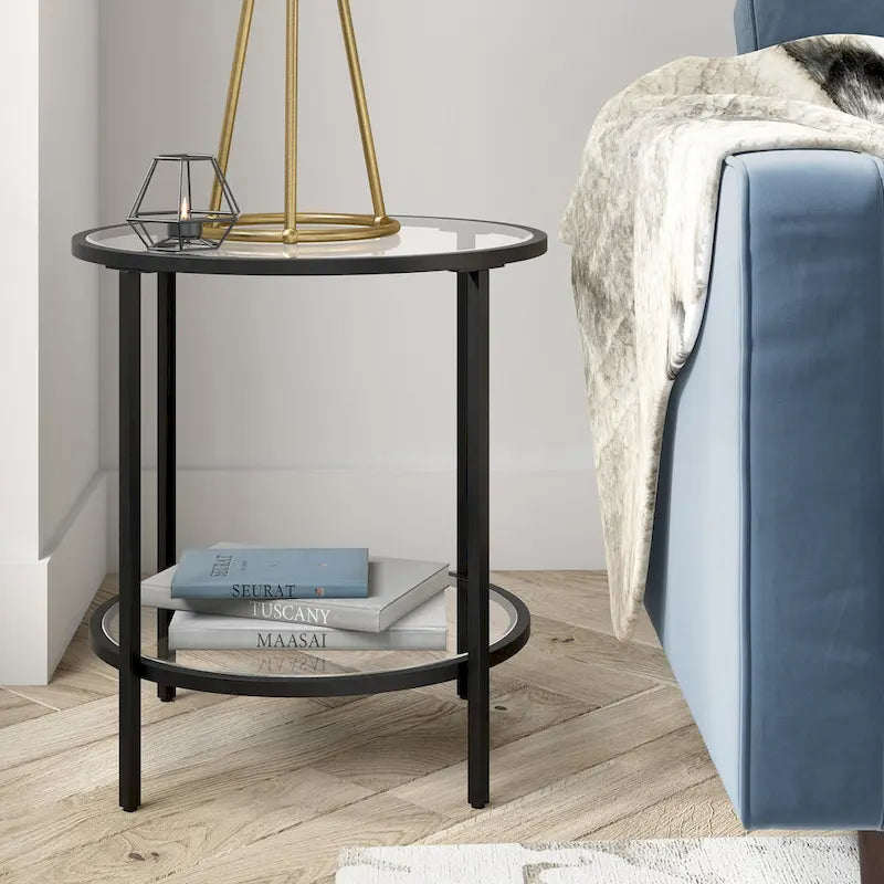 Round Glass Side Table