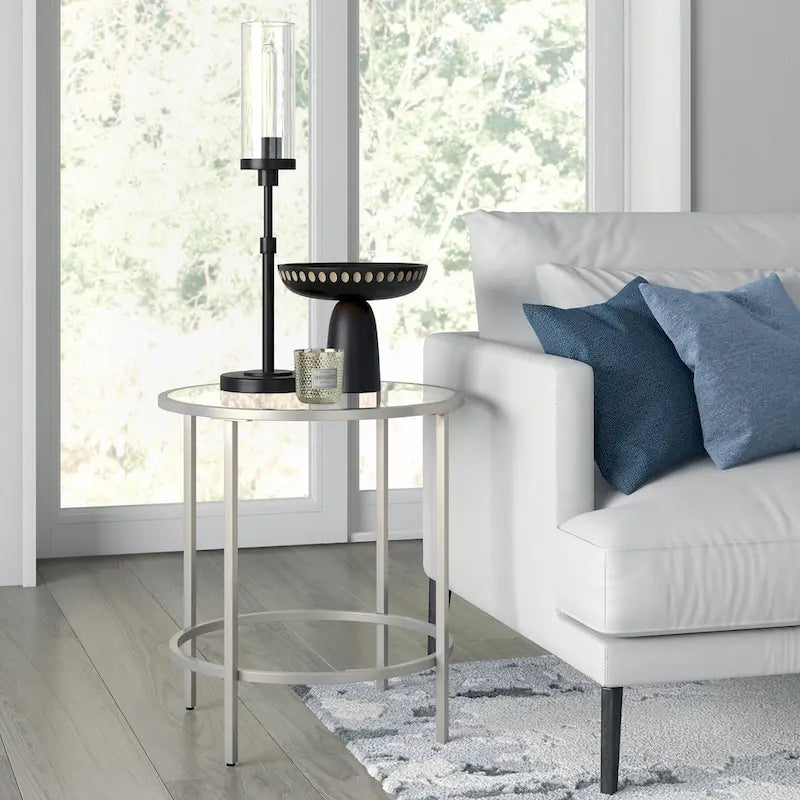 Round Glass Side Table