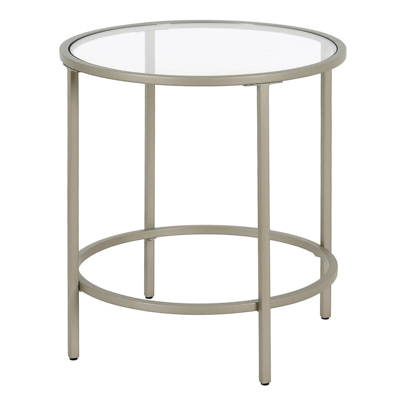 Round Glass Side Table
