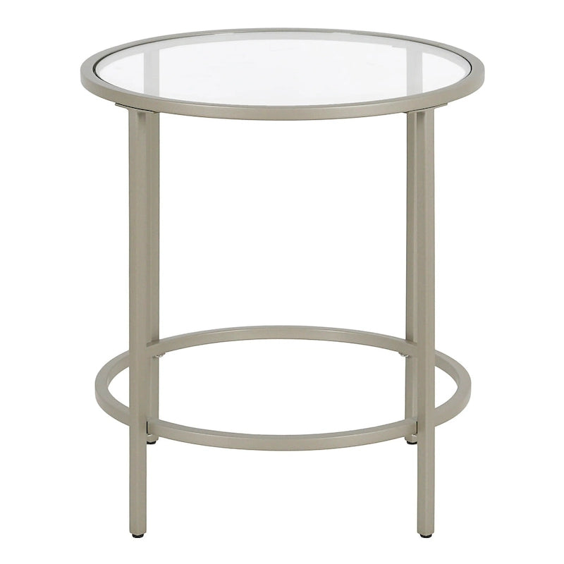 Round Glass Side Table