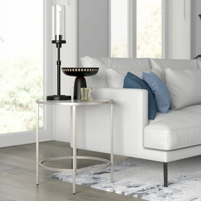 Round Glass Side Table