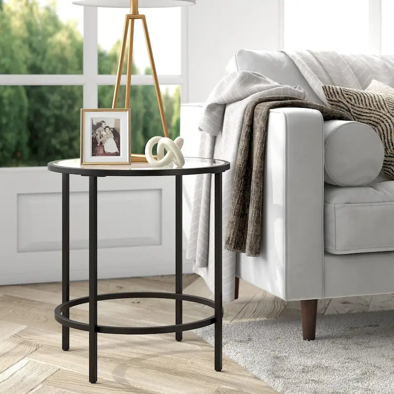 Round Glass Side Table