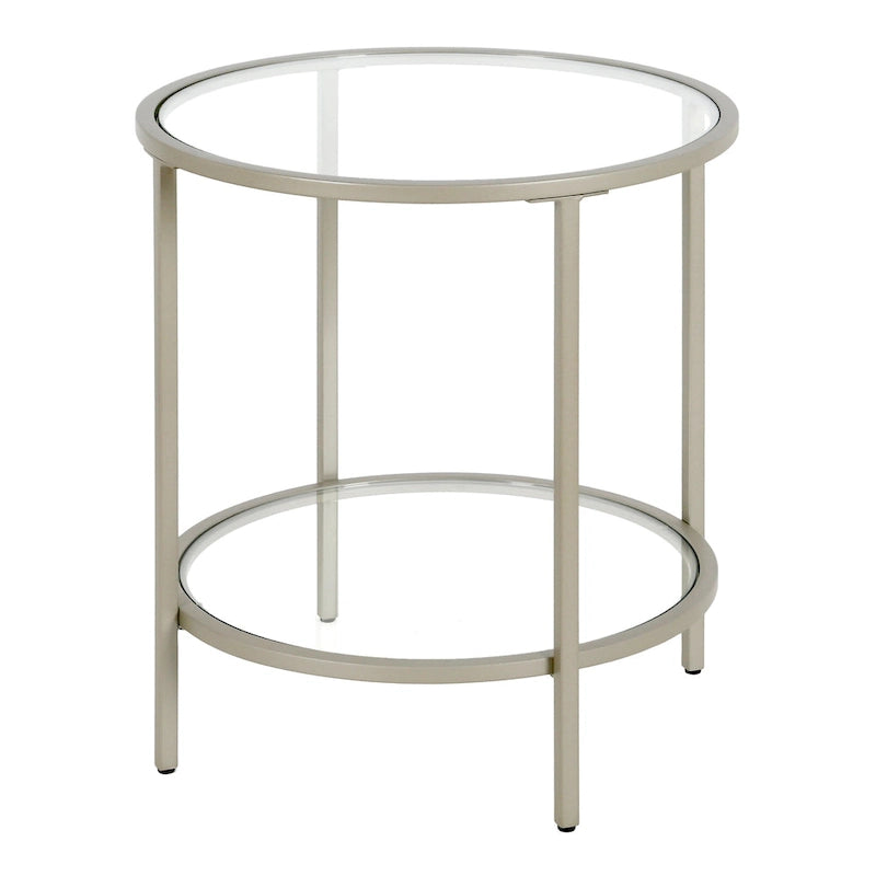 Round Glass Side Table