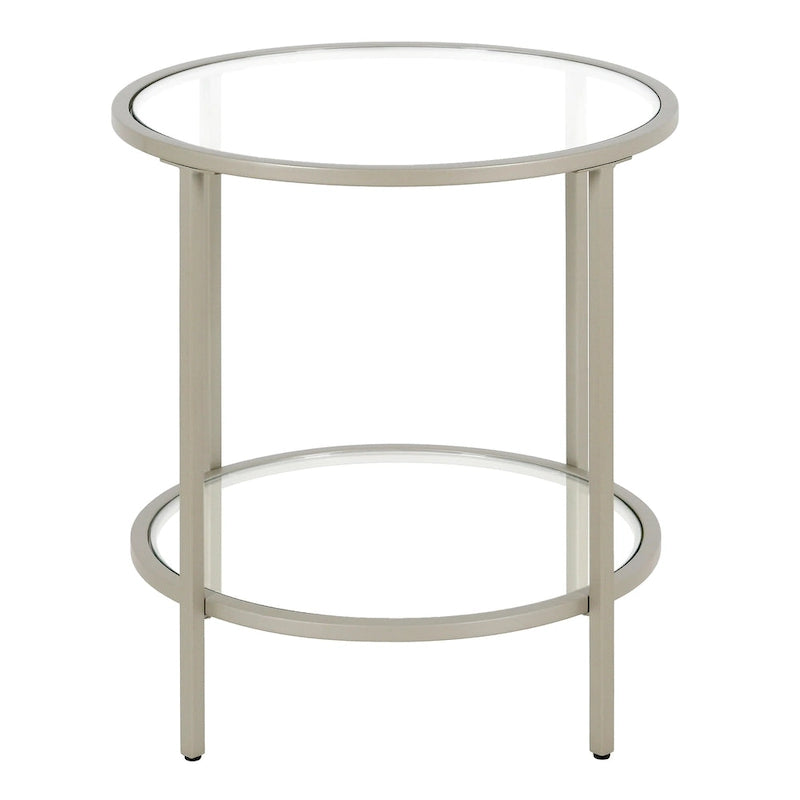 Round Glass Side Table