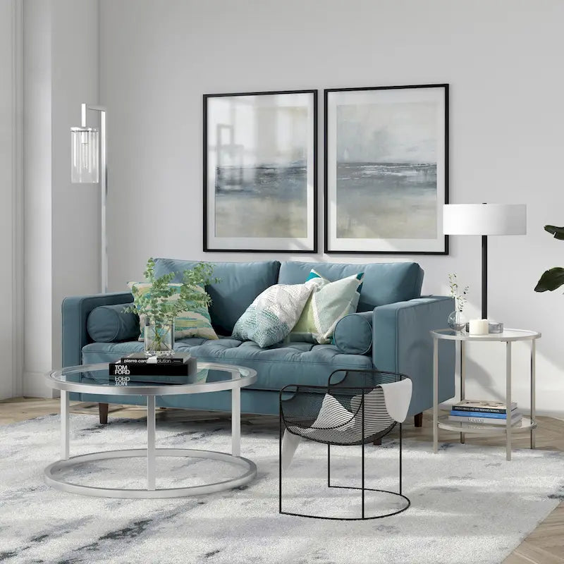 Round Glass Side Table