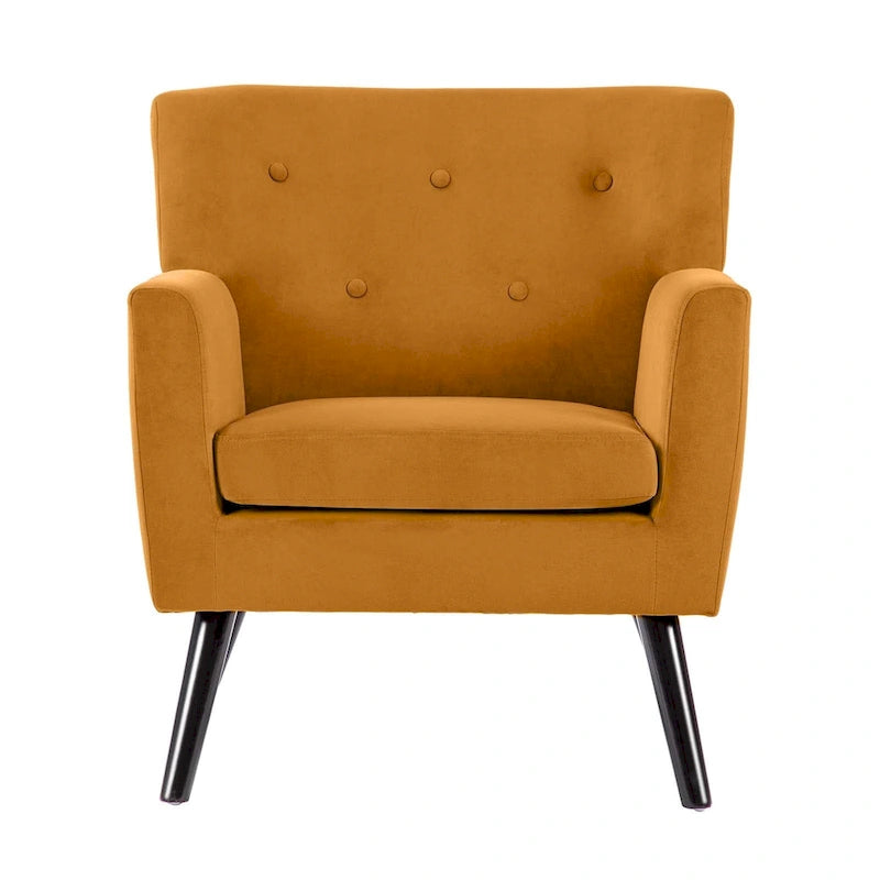 Velvet Tufted Accent Armchair