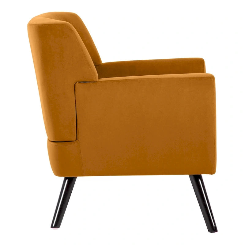 Velvet Tufted Accent Armchair