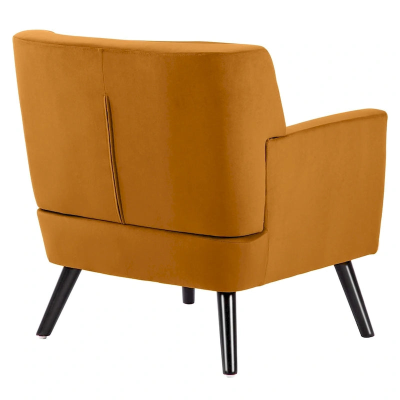 Velvet Tufted Accent Armchair