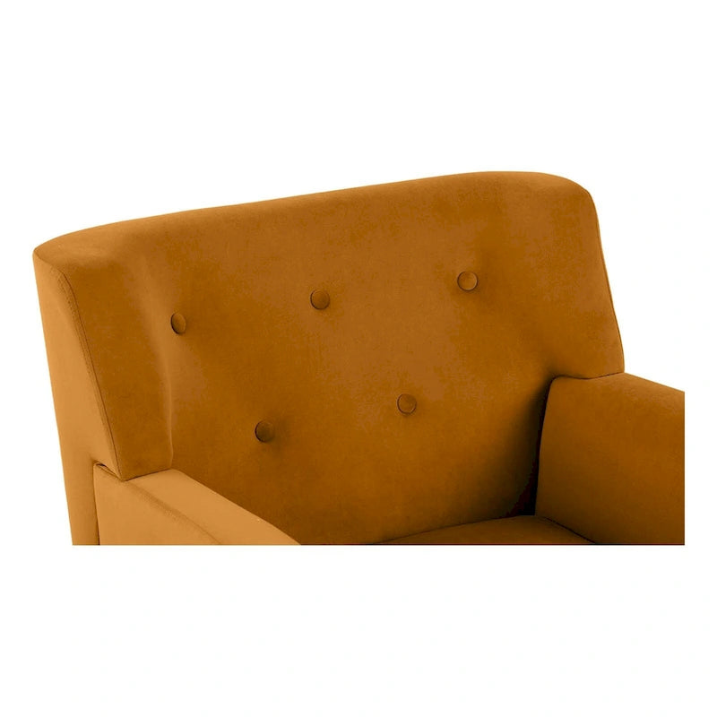 Velvet Tufted Accent Armchair