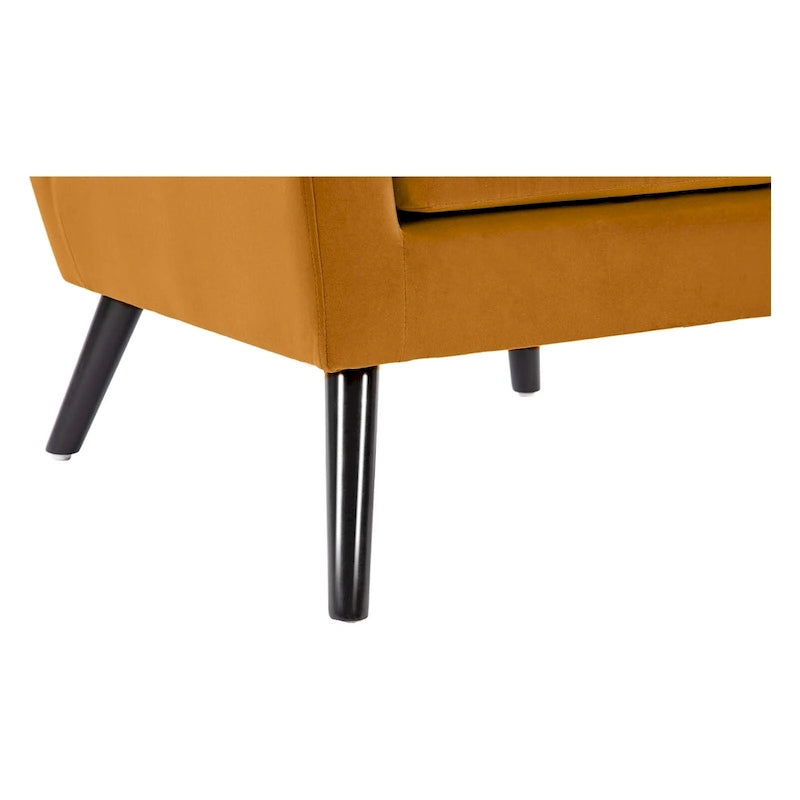 Velvet Tufted Accent Armchair