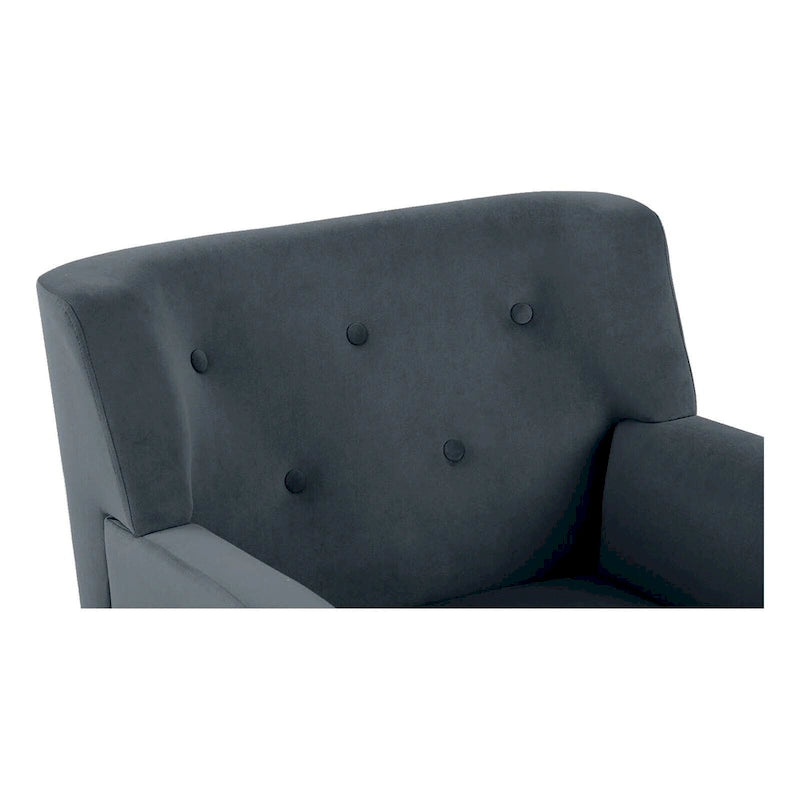 Velvet Tufted Accent Armchair