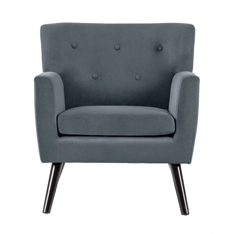 Velvet Tufted Accent Armchair