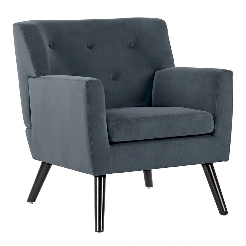 Velvet Tufted Accent Armchair