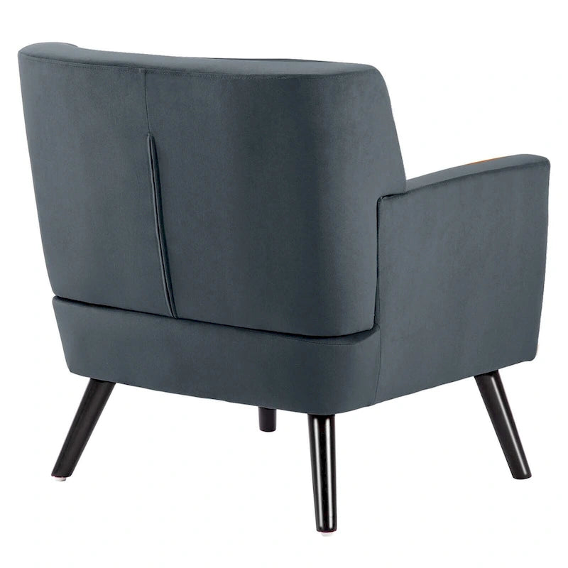 Velvet Tufted Accent Armchair