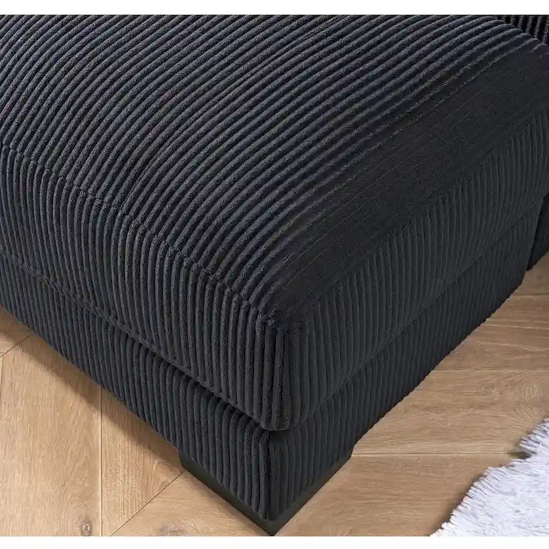 Corduroy Upholstered Chaise Lounge Chair