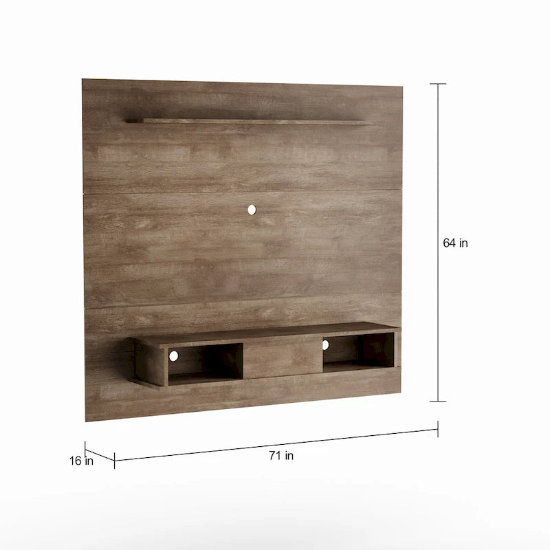 Mid-Century 2-Shelf Engineered Wood TV Stand for TVs up to 70 Inches
