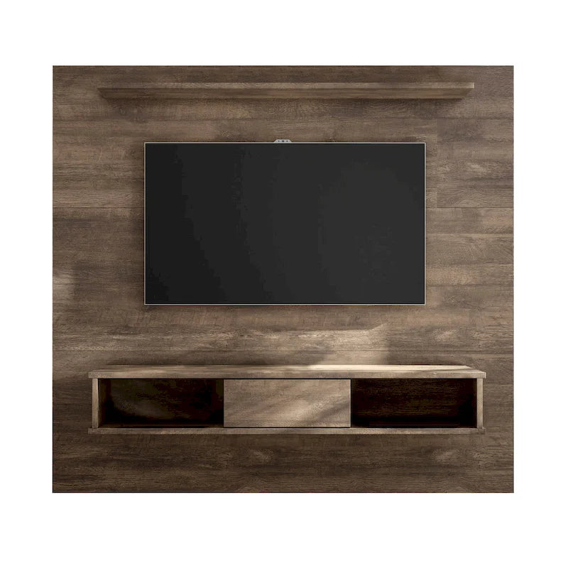 Mid-Century 2-Shelf Engineered Wood TV Stand for TVs up to 70 Inches