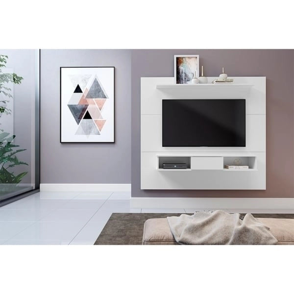 Mid-Century 2-Shelf Engineered Wood TV Stand for TVs up to 70 Inches