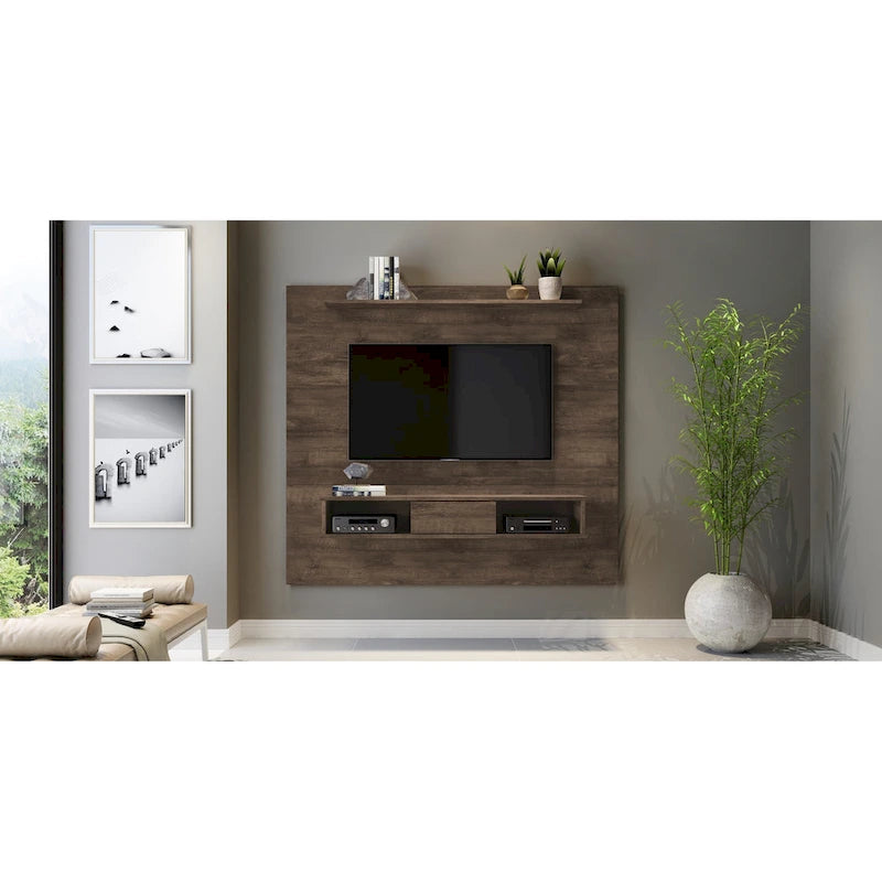Mid-Century 2-Shelf Engineered Wood TV Stand for TVs up to 70 Inches
