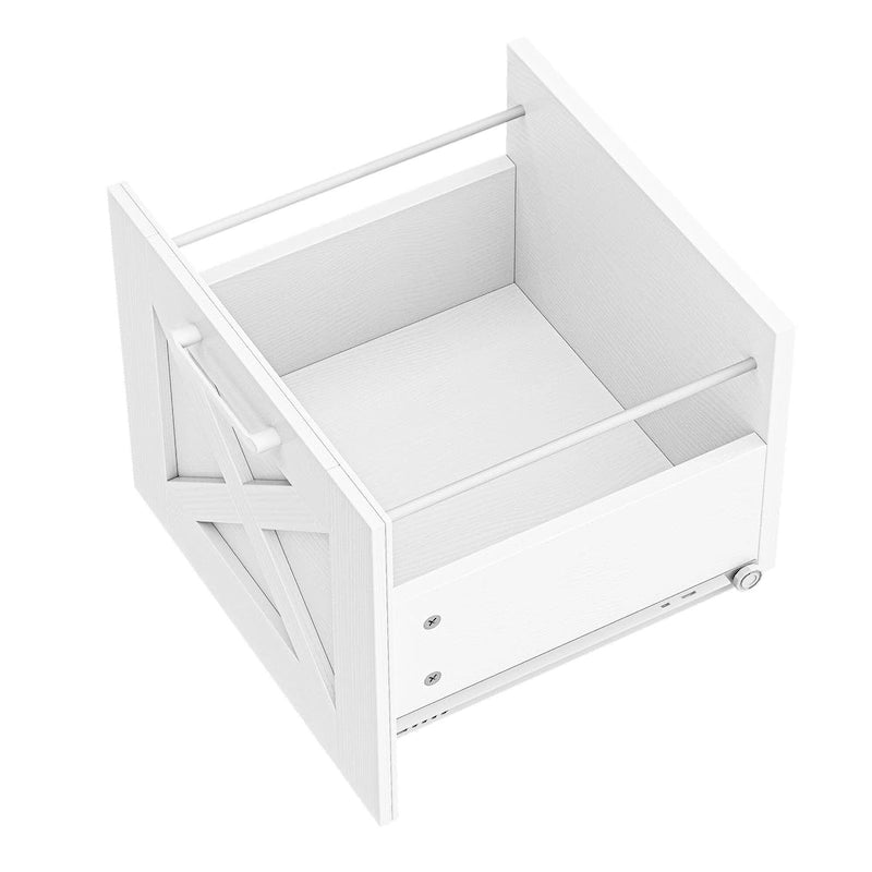 L-Shaped Gaming Desk with Monitor Stand, Drawers & Charging Station