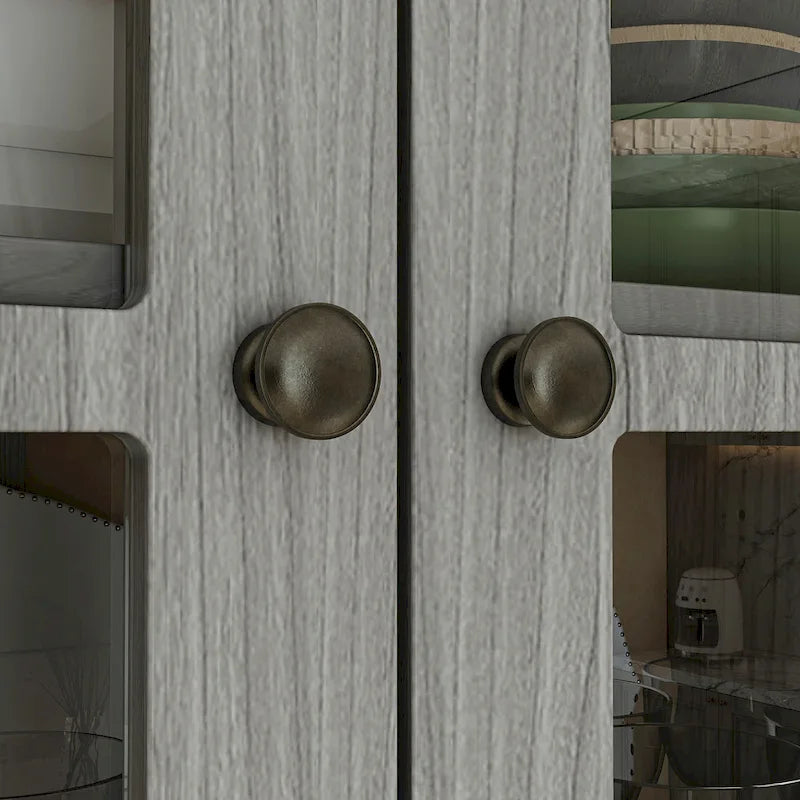 Storage Cabinet Buffet Hutch Storage Pantry Cabinet Display Sideboard