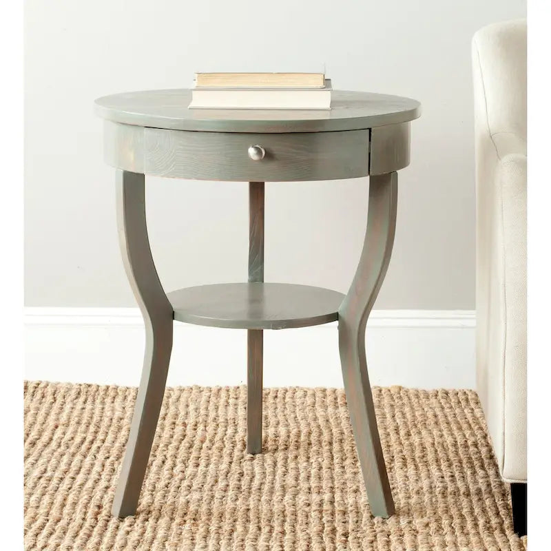 SAFAVIEH Mercedes End Table - 22 x 22 x 30.3 - 22Wx22Dx30H
