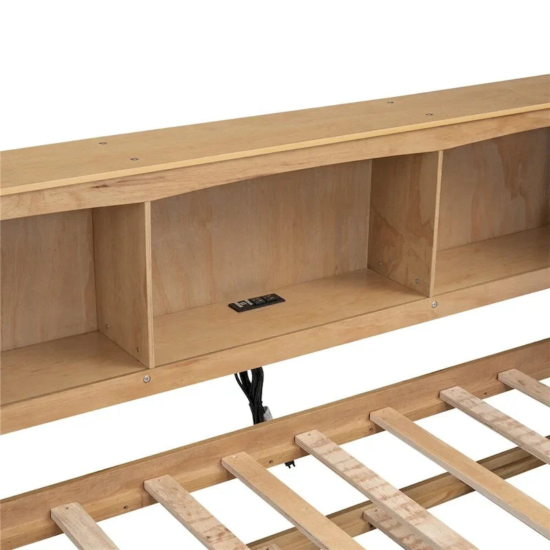 Twin Daybed with Trundle, Storage Cabinets and USB Charging Ports