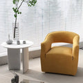 Modern Velvet 360° Swivel Open-Back Accent Chair