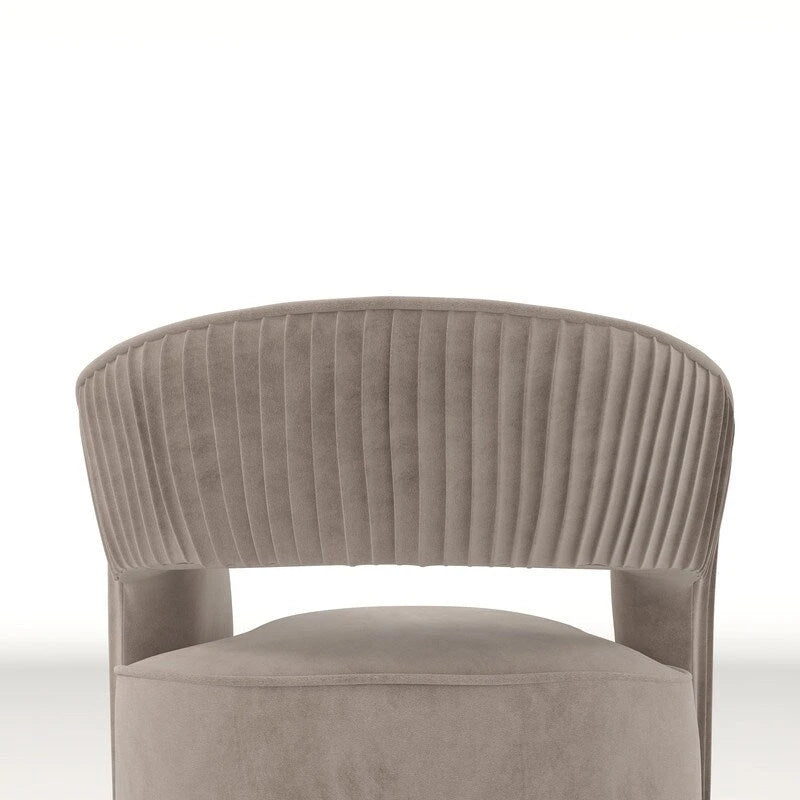 Modern Velvet 360° Swivel Open-Back Accent Chair
