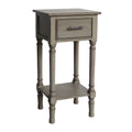 Vera French Country End Accent Table With Storage