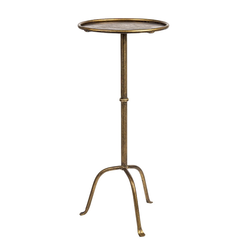Round Metal Martini Side Table