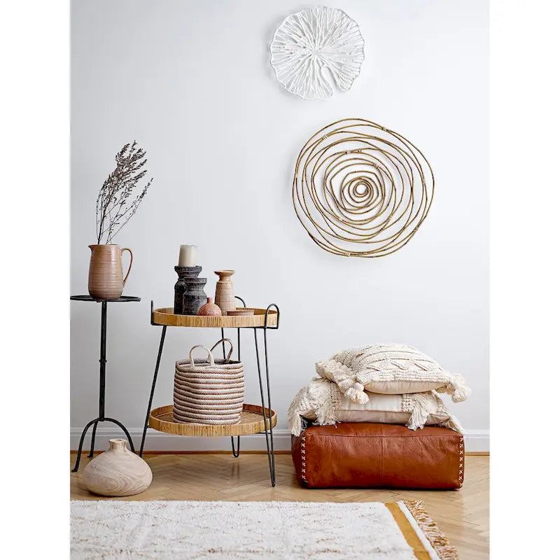 Round Metal Martini Side Table