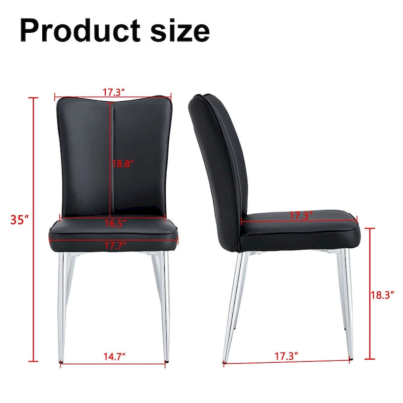 Modern PU Leather Dining Chair