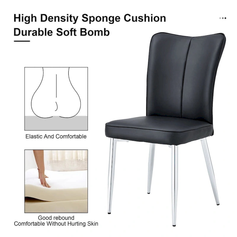 Modern PU Leather Dining Chair