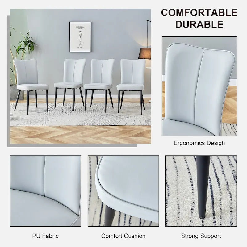 Modern PU Leather Dining Chair