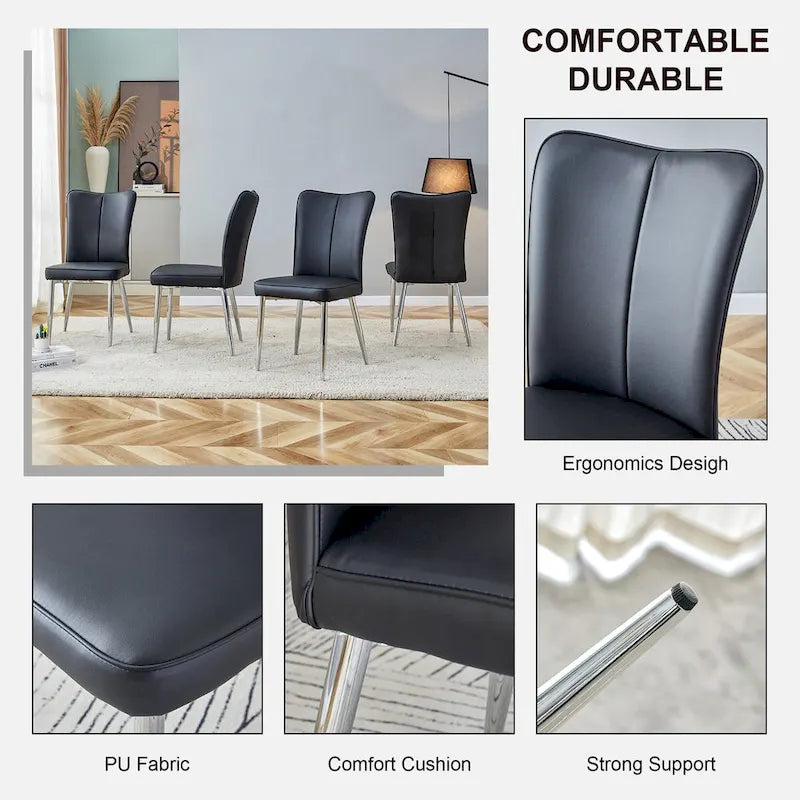 Modern PU Leather Dining Chair