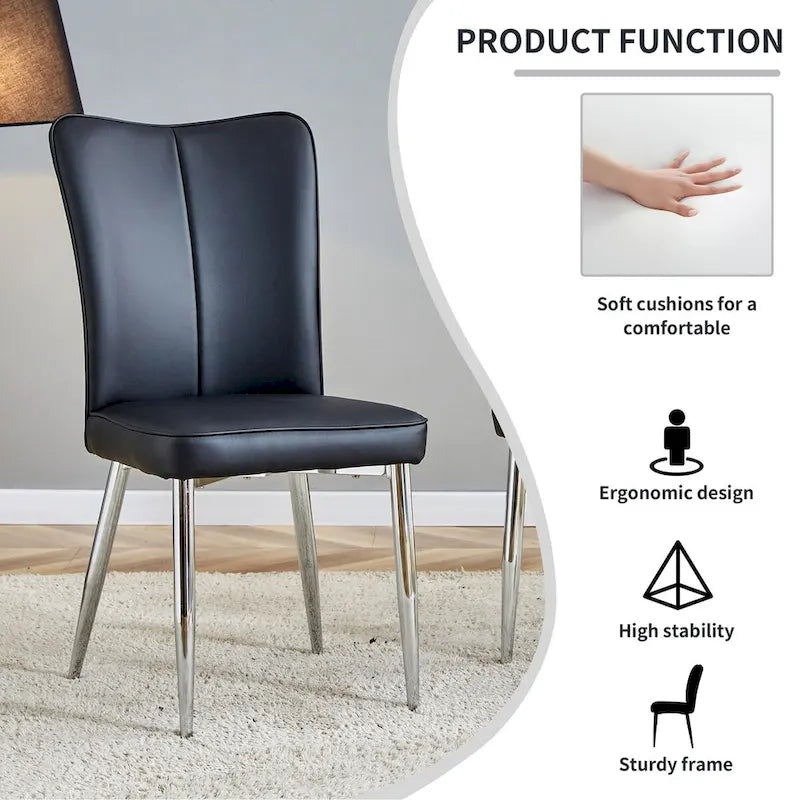 Modern PU Leather Dining Chair