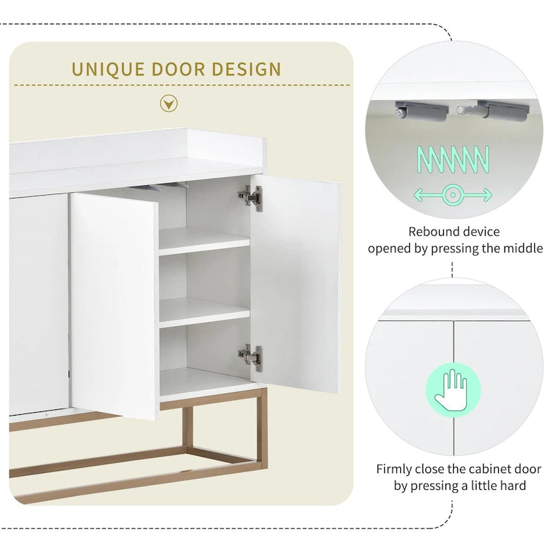 Modern Sideboard Elegant Buffet Cabinet with Large Storage Space