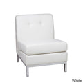 Faux Leather Armless Chair